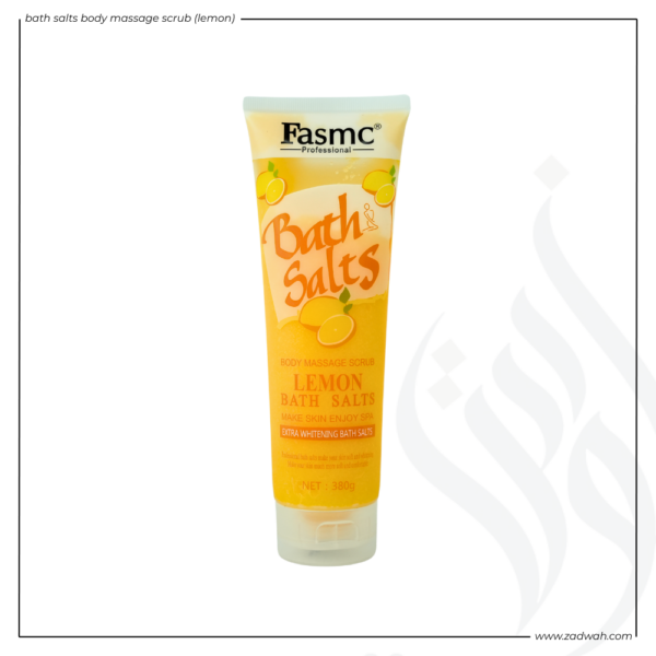 zadwah - fasmc - bath salts body massage scrub (lemon) n