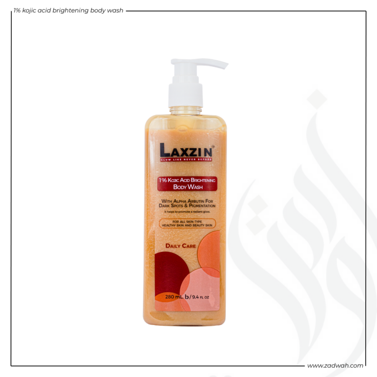 zadwah - laxzin - 1% kojic acid brightening body wash - front 4 n