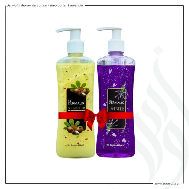 zadwah - the dermalix - dermalix shower gel combo - shea butter & lavender n