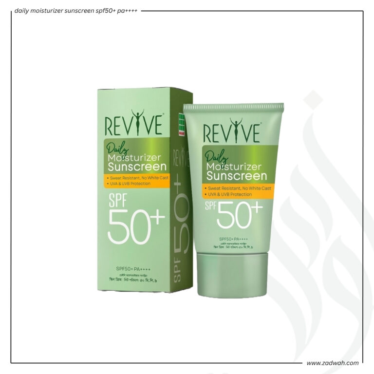 zadwah - revive - daily moisturizer sunscreen spf50+ pa++++ n