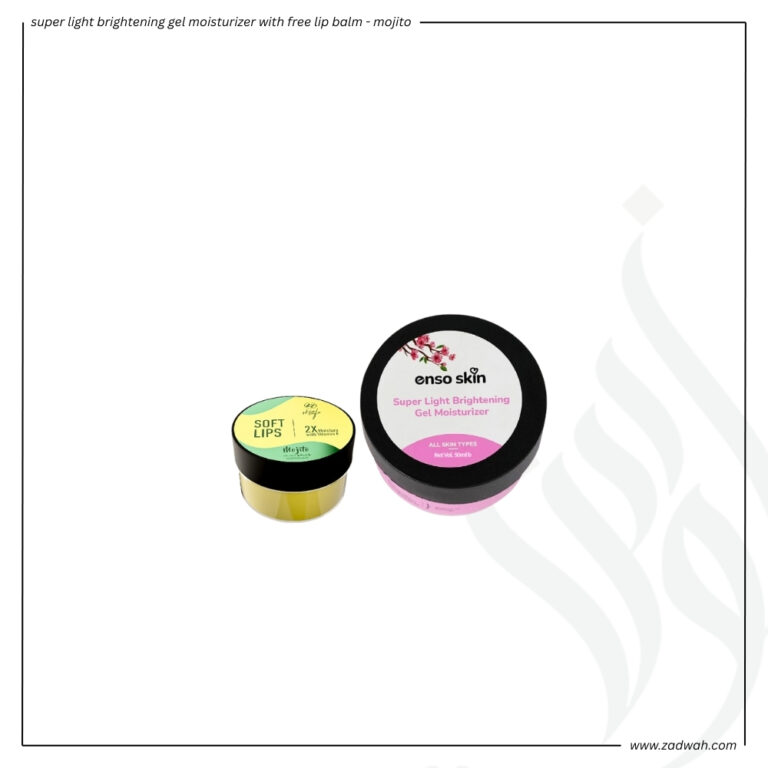 zadwah - enso - super light brightening gel moisturizer with free lip balm - mojito n