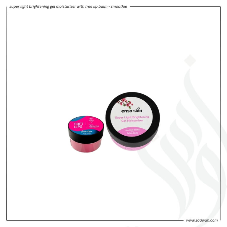 zadwah - enso - super light brightening gel moisturizer with free lip balm - smoothie n