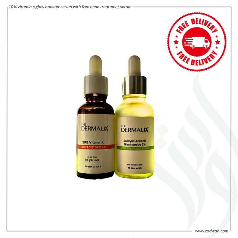 zadwah - the dermalix - 10% vitamin c glow booster serum with free acne treatment serum n