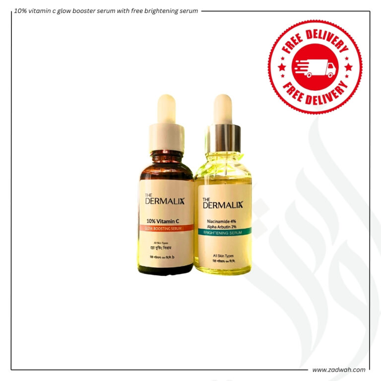 zadwah - the dermalix - 10% vitamin c glow booster serum with free brightening serum n