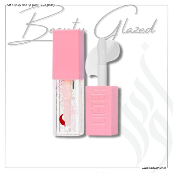 zadwah - beauty glazed - hot & spicy rich lip gloss - 101 glossyn