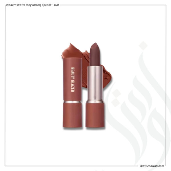 zadwah - beauty glazed - modern matte long lasting lipstick - 109n