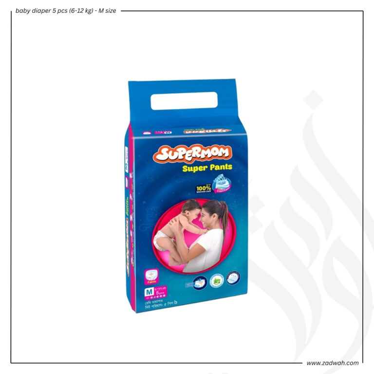 zadwah - supermom - baby diaper 5 pcs (6-12 kg) - M sizen