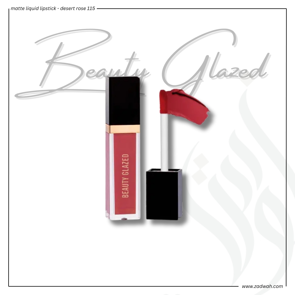 zadwah - beauty glazed - matte liquid lipstick - desert rose 115 zadwah - beauty glazed - matte liquid lipstick - desert rose 115