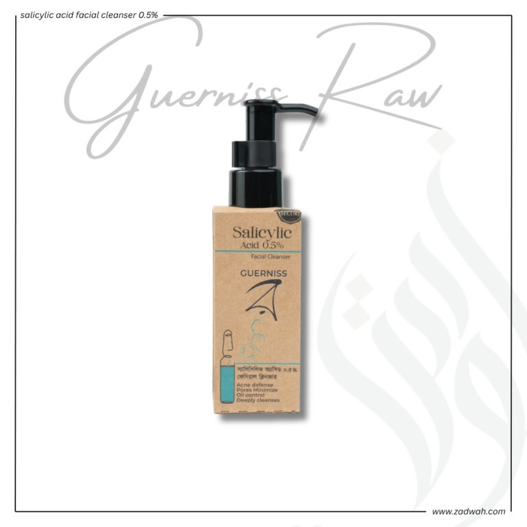 zadwah - guerniss raw - salicylic acid facial cleanser 0.5%