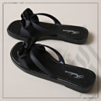 zadwah - zadwah - bow-knot slippers 1 - black