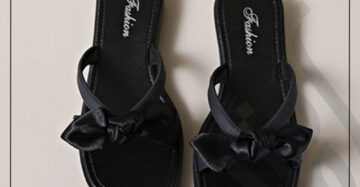 zadwah - zadwah - bow-knot slippers - black