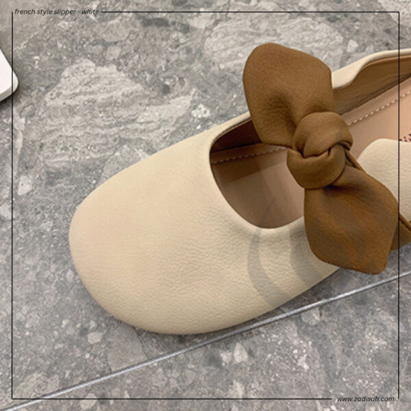 zadwah - zadwah - french style slipper 1 - white