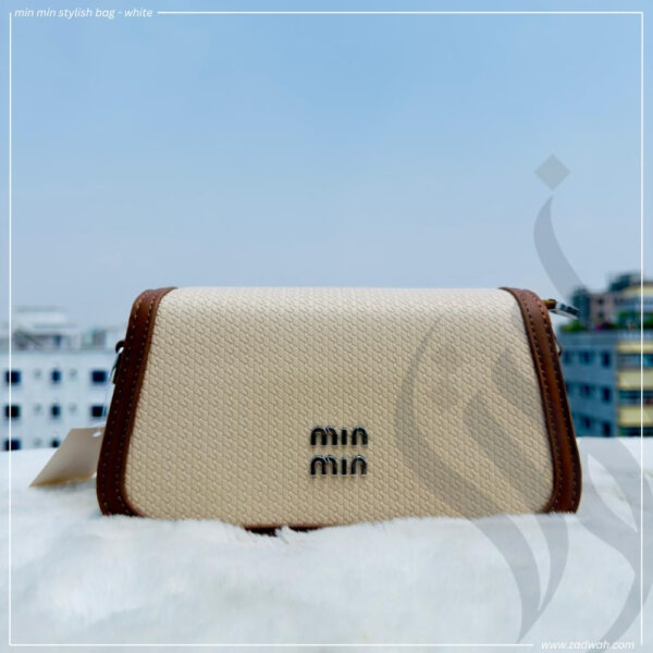zadwah - min min stylish bag - white