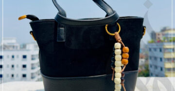 zadwah - velvet stylish bag - black