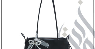 zadwah - stylish long shoulder bag - black