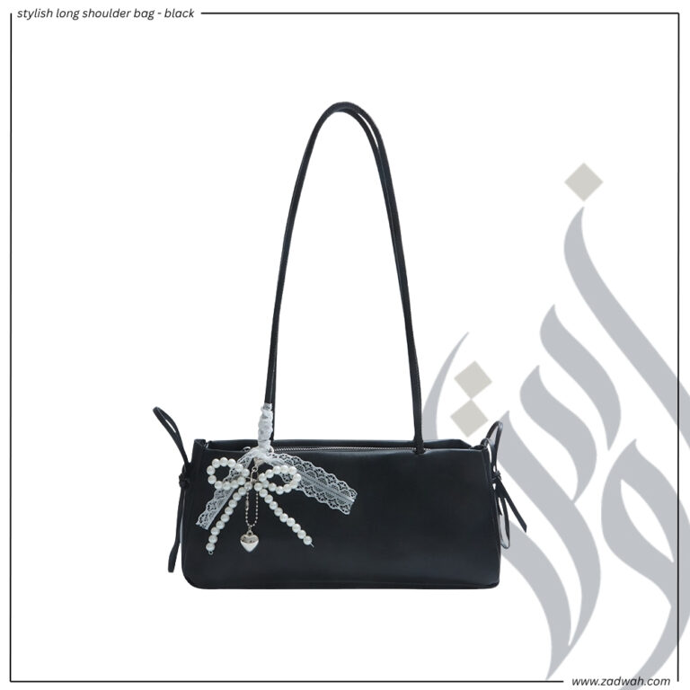 zadwah - stylish long shoulder bag - black
