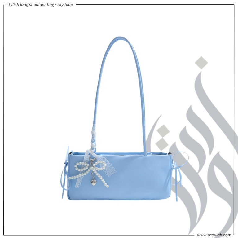 zadwah - stylish long shoulder bag - sky blue
