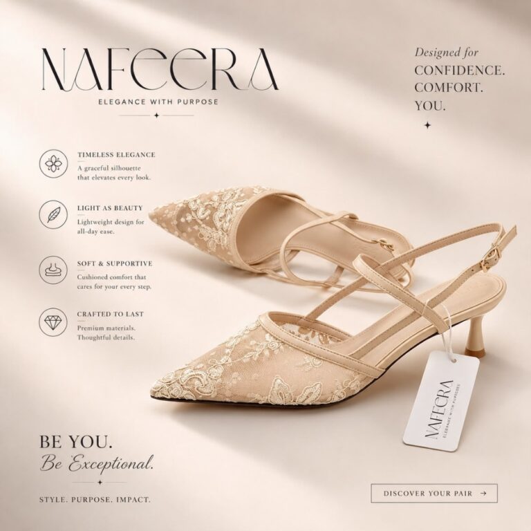 zadwah - nafeera - high pencil heel shoe - beige