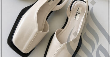 zadwah - nafeera - standard half shoe style - white