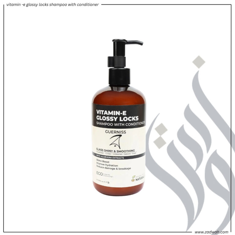 zadwah - guerniss raw - vitamin -e glossy locks shampoo with conditioner