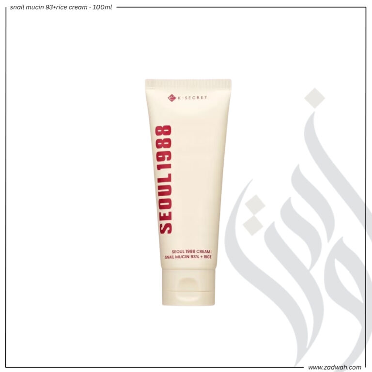 zadwah - ksecret seoul 1988 - snail mucin 93+rice cream - 100ml