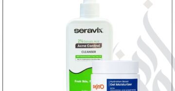 zadwah - seravix 2% salicylic acid cleanser(240ml) with free skino hydration boost moisturizer(50ml) - 290ml